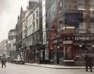 43 Frith Street 1920's and 36 Old Compton Street.jpg. Click on the picture to enlarge